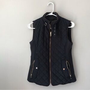 Zara Woman navy riding vest